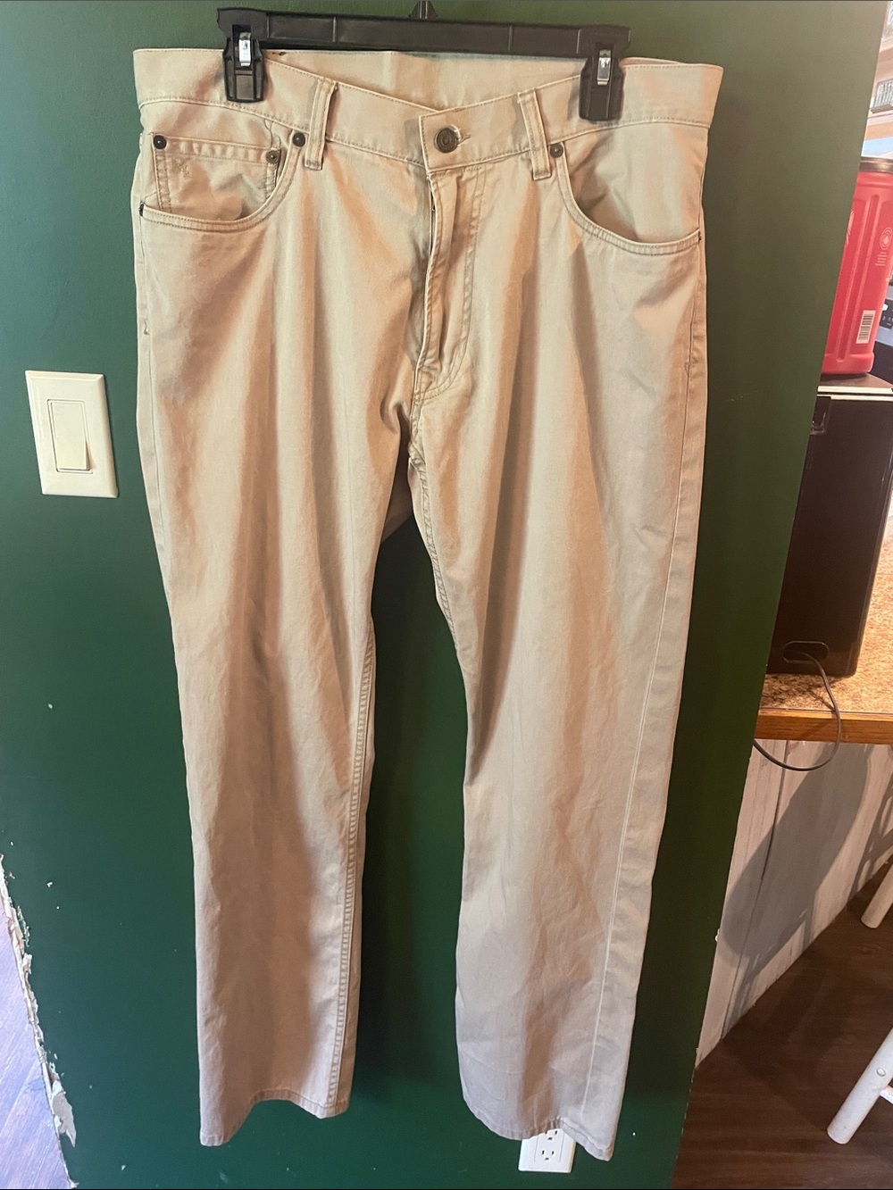 Ralph Lauren Khaki Straight-Leg Chinos Size 34x32